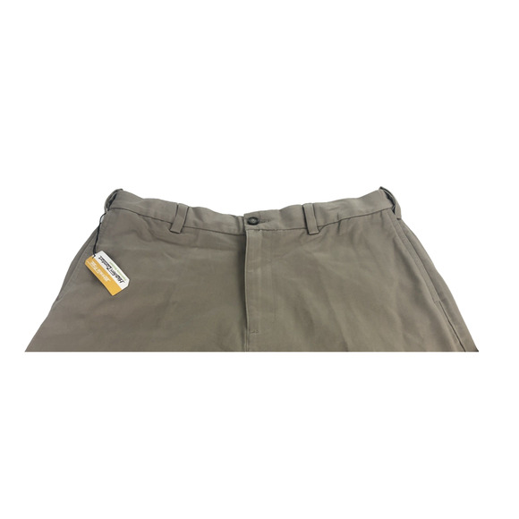 Savane Men's Chino Pants 34 x 30 Flat Front Straight Fit Khaki Dress Pants NEW - Picture 3 of 10